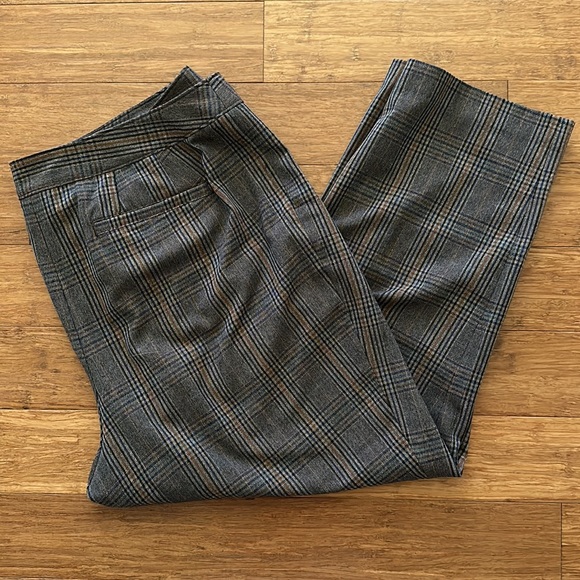 Lane Bryant Dress Pants Brown Plaid 18 P - Picture 6 of 8